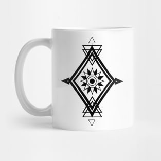 TRIANGLE ILLUSTRATION WITH SUN Mug